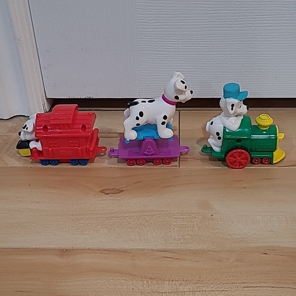 McDonald's Other - 3 McDonald's Happy Meal 102 Dalmatians train toys from 2000
